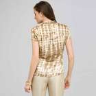 Short Sleeve Printed Blouse., , small