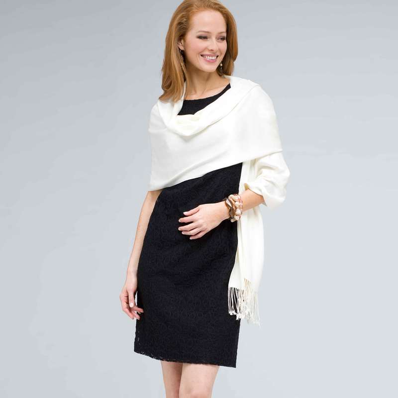 Classic Wrap, Ivory, large