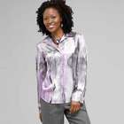 Long Sleeve Covered Placket Blouse, , small