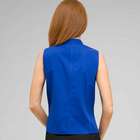 No-Iron Easy Care Sleeveless Shawl Collar Blouse, , small